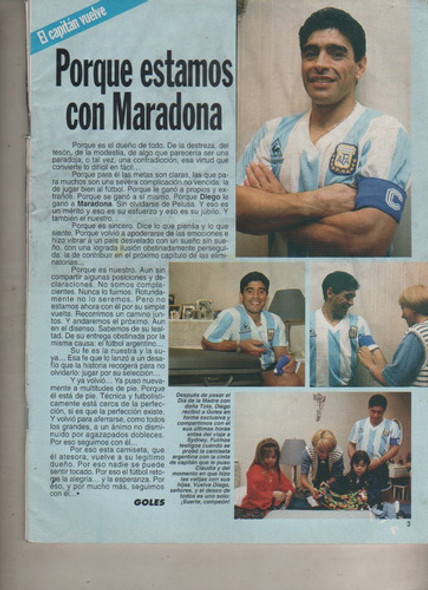 Revista * Goles * Nº 1789 Año 1993 - Maradona Y Claudia, 1