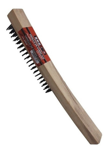 Cepillo De Acero Con Mango De Madera 4x19 Cm Zeex 0