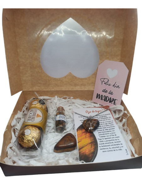 Cajas De Regalo Delicad Piedra Ojo De Tigre Día De La Madre 0