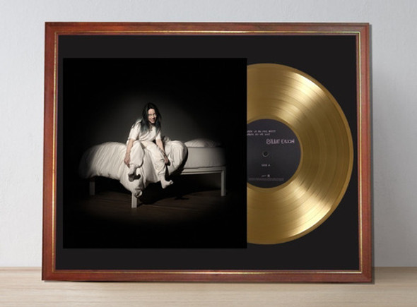 Billie Eilish When We All Fall Asleep... Tapa Lp Y Disco Oro 0