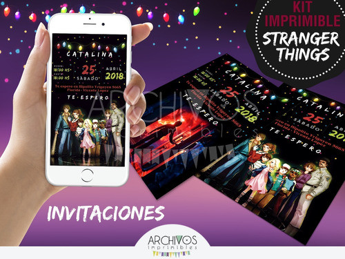 Kit Imprimible Stranger Things | Candy Bar | Cumpleaños 0