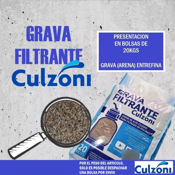 Grava O Arena Entrefina Para Filtro Piscina 20 Kg Piletas 1