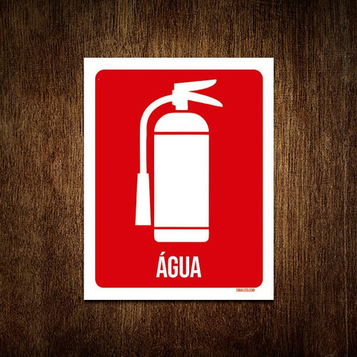 Placa Sinalização Ambiente Hidrante Água 18x23 0