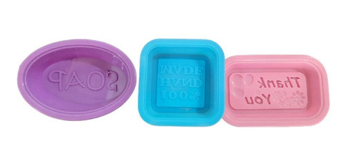 Moldes De Silicona Para Jabones  Combo X 3 Unid. 0