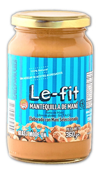 Mantequilla De Mani Natural Sin Tacc Le Fit - 3 Unidades 1
