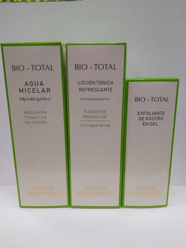 Agua Micelar + Loción Tónica Fijador Maquillaje + Exfoliante 0