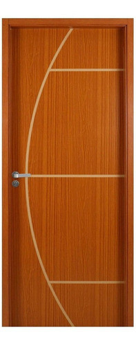 Kit Porta De Madeira Decorada 215x84cm Com Batente De Mdf Wt 0
