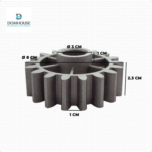 Piñon Engranaje De Aluminio Motor Porton Corredizo Seg Z18 1