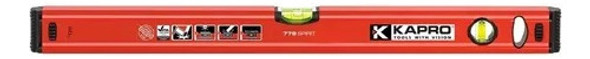 Nivel De Mano Kapro De Aluminio 30 Cm Spirit Extremos Goma 0