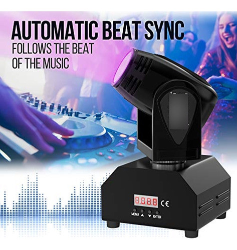 Pyle Rotating Moving Stage Light Para Dj Profesional Show Pe 1