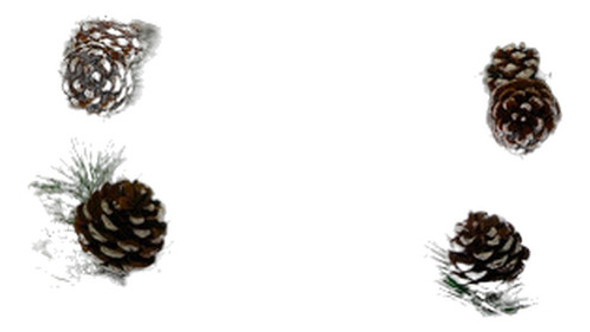 Cajas Decoraciones Navideñas Iluminadas Blancas 4 Unidades 0