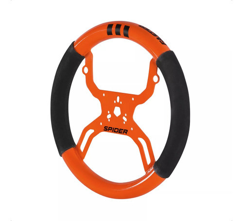 Volante Karting Kart Spider Rojo Naranja Fluor 330 Collino 0