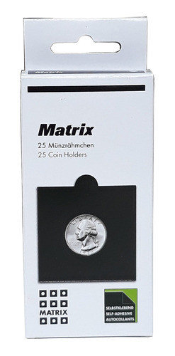 12 Cx Coins Holder Preto Autocolante Leuchtturm 20mm 0
