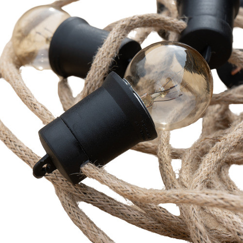 Luces Guirnalda Yute 10m C/ 20 Focos Galeria Deco Jardin 0
