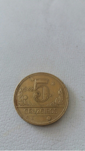 Moeda 5 Cruzeiros  1942 Muito Bem Conservada 0