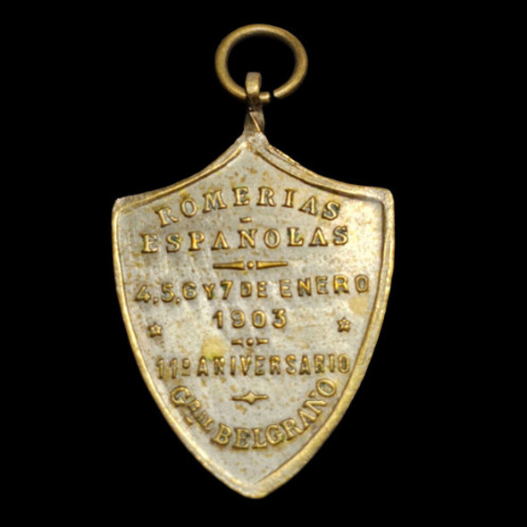 Medalla Romerías Españolas - Gral. Belgrano Año 1903  - 071 1
