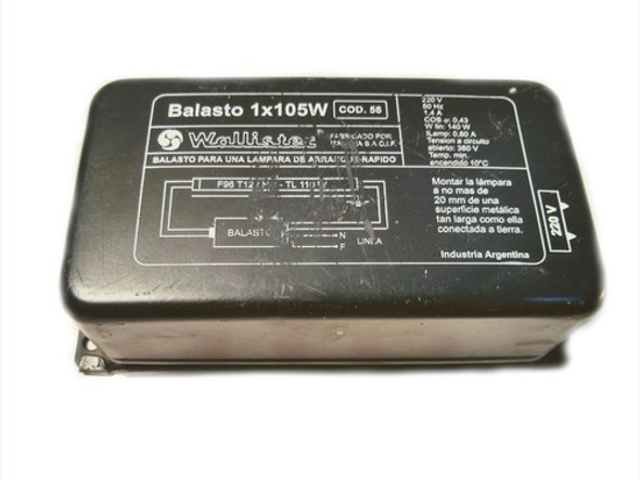 Balasto 1x105w Wallistec Ref 1396 1