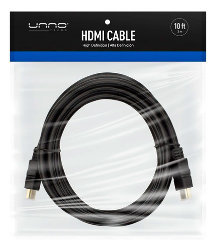 Cable Unno Hdmi 3m Soporta 1080p Compatible Con 3d 1