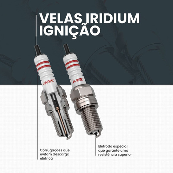 Vela De Ignição Iridium Wgk Crf-230 1
