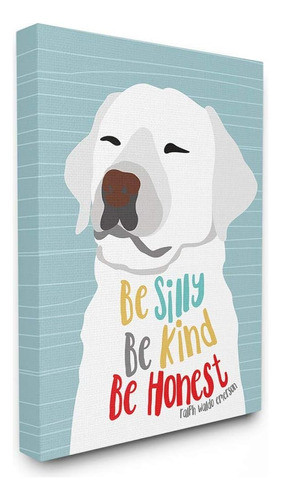 Stupell Industries Be Silly Be Kind Be Honest Light Blue Pos 0