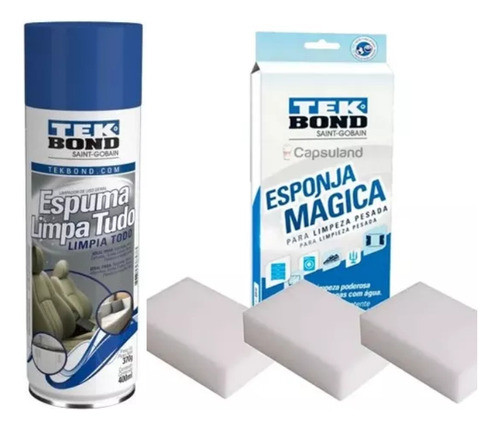Espuma + Esponja Limpia Tapizados Tek 0