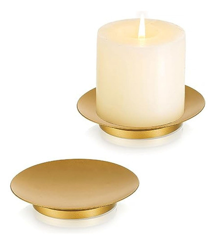 Romadedi Portavelas De Hierro  Portavelas Dorado 0