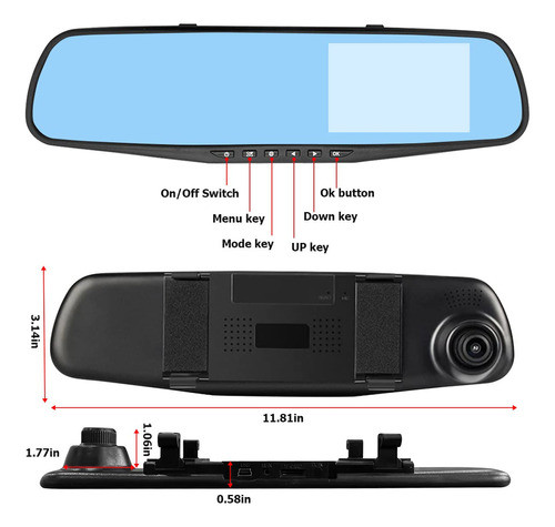 Camara De Espejo Para Automovil, Camara De Espejo Retrovisor 1