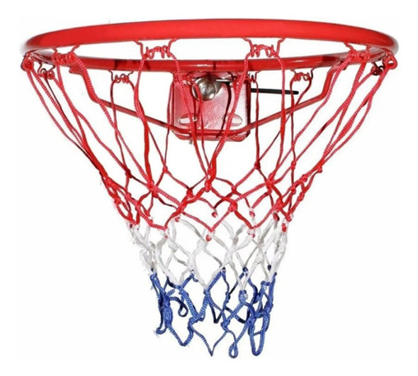 Aro Basquet Nº 7 Medida Oficial C/resorte Y Red Basket 0