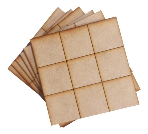 25 Tableros Tateti Juego 12x12 Niño Souvenir Fibrofacil 0