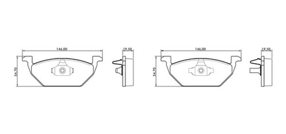 Pastillas Freno Delanteras Vw Bora 1.9 Tdi 1