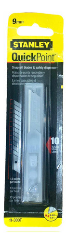 Repuesto Cutter Stanley 11-300t 9mm X10 Unidades 0