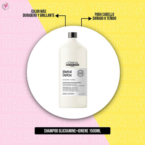 Shampoo Loreal Metal Detox Limpiador Anti Metal 1500ml 1