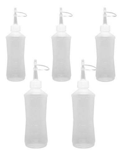 Almotolia Bico Reto 60 Ml Kit Com 5 Peças Resina/alimentos 0