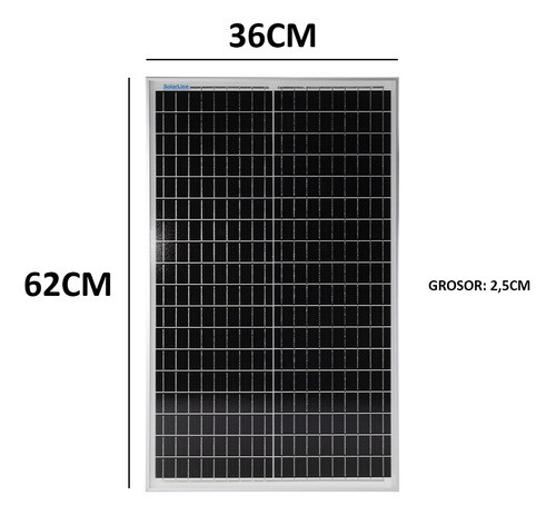 Panel Solar 40wp Fotovoltaico Solarline + Regulador 10a 1