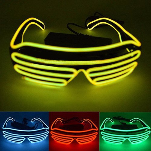 Anteojos Flogger Led De Neon Cotillon Luminoso A Led Unicos 1
