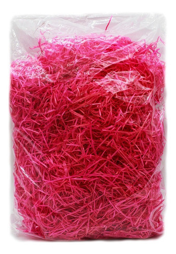 3 X Palha Madeira Rosa P/ Cestas Enfeite Total 360 Gr 0