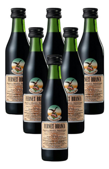 Fernet Branca 50 Cc Miniatura Pack X 6 Unidades 0
