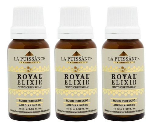 La Puissance Royal Elixir Kit 3 Ampollas Shock Rubio 15ml 3c 0