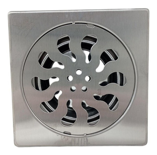 Rejilla De Piso 15x15 Satinada C/diseño Rimontti - Ferrejido 0