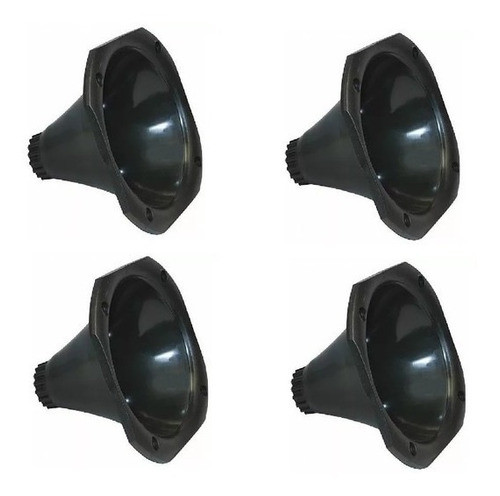 Kit 10 Cornetas Curta Para Driver D250x D200 Cone Preto 0