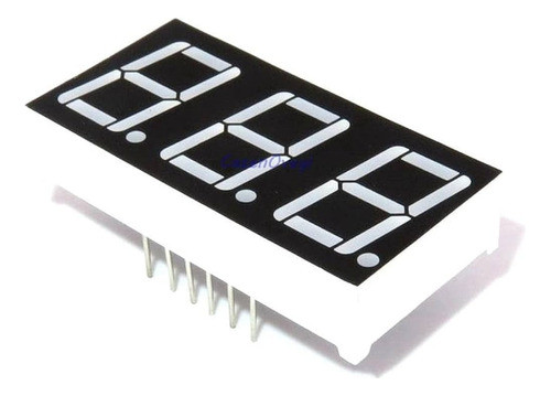 Cantidad 5 . Display 3 Digitos 3631as Catodo Rojo 640nm 0