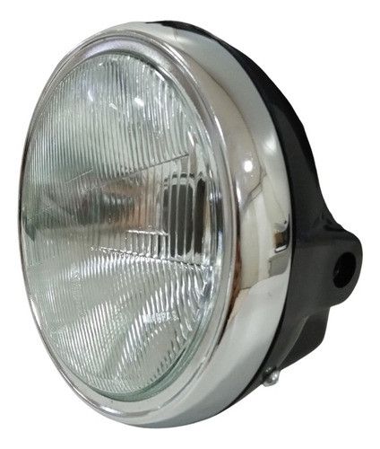 Farol H4 Lente Vidro Aro Cromado Cbx 200 Strada 1993 A 2003 0