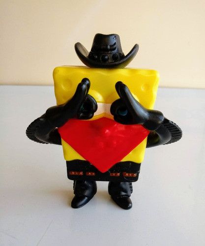 Bob Esponja Salvaje Oeste,articulado 2008 Burguer King 1