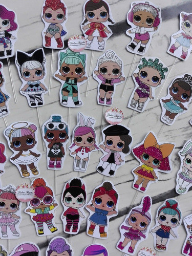 Toppers Muñec Lol, Adorno Para Torta 1