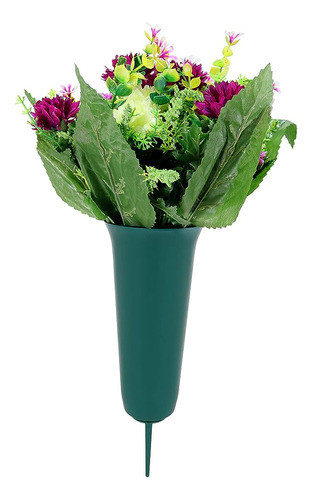 Beatherly 2 Pack Plastic In Ground Cemetery Vase With Spike 1