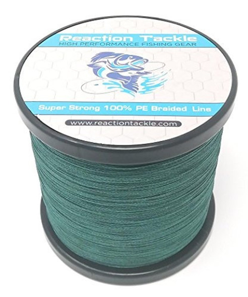 Reaction Tackle Moss Green 65lb 1500yd 0 Reaction Tackle Moss Green 65lb 1500yd 0