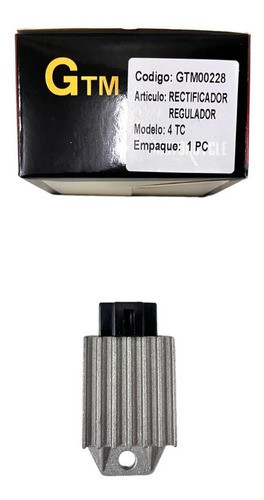 Regulador Rectificador 4 Tc Para Moto. Gtm00228 0
