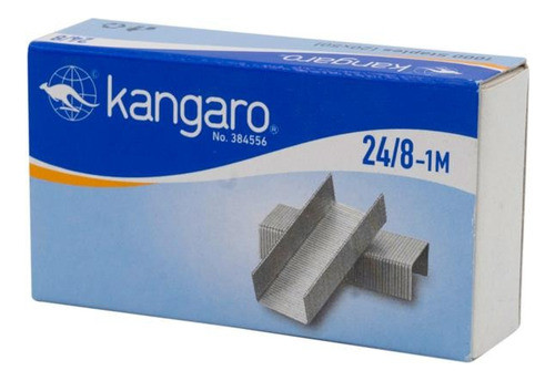 Broches Nro 24/8 Kangaro Ganchitos P/ Abrochadora Caja X1000 0