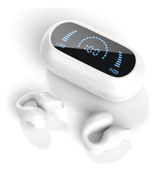 ~? Monadd White Open Ear Wireless Bluetooth Headphones Clip 0