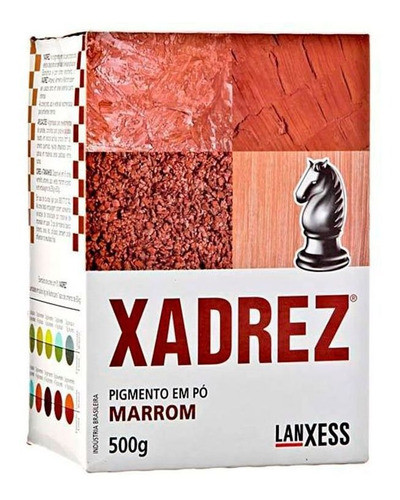 Pigmento Em Pó Xadrez 500g Marrom Para Tinta 0